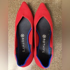 Rothy’s the Point Red Ballet Flats - Size 10